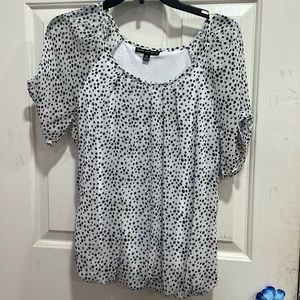 Polka Dot Midsleeve Blouse